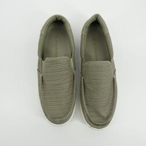ALEADER Men's Canvas Slip On Loafer Shoes Green 10 NWOT